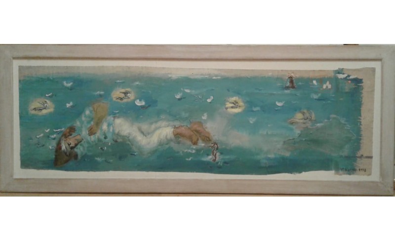 Kottis Yiannis Ακρυλικό σε καμβά 170×50  (ΝΑΥΤΗΣ ) ΕΡΓΑ ΤΕΧΝΗΣ ΖΩΓΡΑΦΩΝ